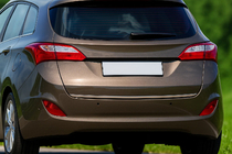 Hyundai I-30 2012-2017 гг. Накладка на багажник (SW, нерж сталь) фото 1
