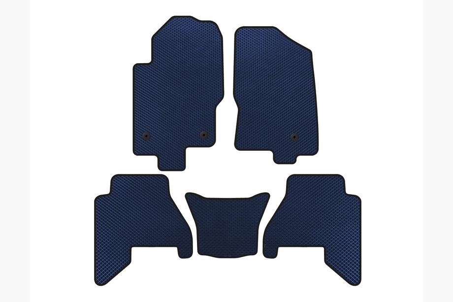 Nissan Pathfinder R51 2005-2014 гг. Коврики EVA V2 (2 ряда, Синий, 2010-2014) Фото 1