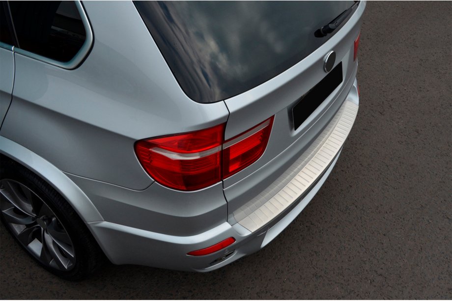 BMW X5 E70 2007-2013 гг. Накладка на задний бампер OmsaLine (нержавейка) Фото 3