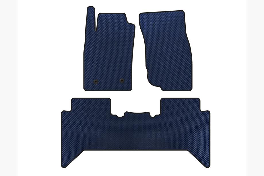 Toyota Hilux 2006-2015 гг. Коврики EVA V2 (Синие) Image