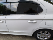 Citroen C-Elysee 2013-2022 гг. Окантовка окон нержавейка 6 шт, OmsaLine (с форточкой) фото 2