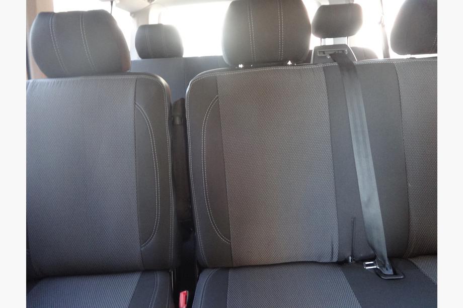 Volkswagen T5 Transporter 2003-2010 гг. Авточехлы (Эко-кожа↗Ткань, Premium) Полный салон ↗ Передние сиденья (1↗1) Фото 8