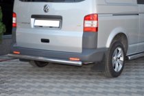 Volkswagen T5 2010-2015 гг. Задняя дуга AK002 (нержавейка) фото 4