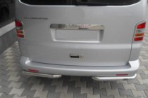 Volkswagen T5 Transporter 2003-2010 гг. Задние Угловые Дуги AK003 (2 шт, Нержавейка) фото 2