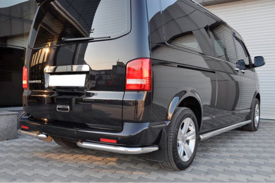 Volkswagen T5 Multivan 2003–2010 гг. Задние уголки AK003 (2 шт., нержавейка) Фото 2