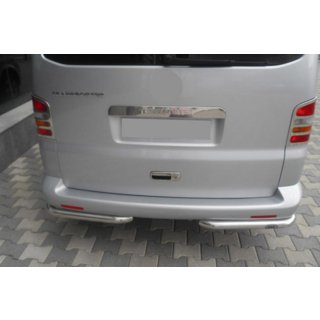 Задние уголки AK003 (2 шт., нержавейка) Volkswagen T5 Caravelle 2004-2010 гг. фото 2