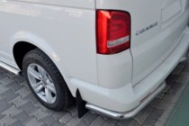 Volkswagen T5 2010-2015 гг. Задние уголки AK003 (2 шт., нержавейка) фото 9