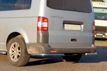 Volkswagen T5 2010-2015 гг. Задние уголки AK003 (2 шт., нержавейка) фото 3