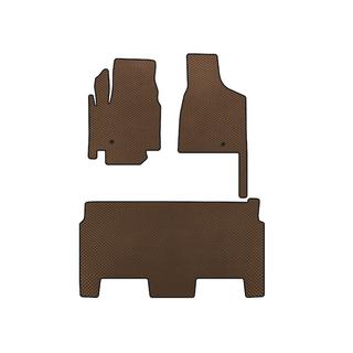 Коврики EVA (2008-2020, 2 ряда, 8-местный/Комплектация SXT, Коричневый) Dodge Grand Caravan V 2008-2020 гг.
