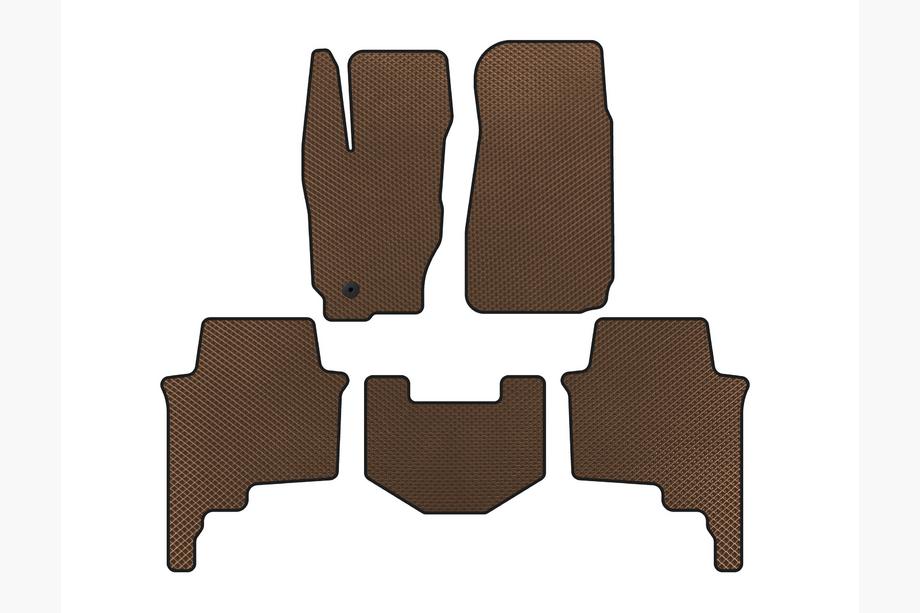 Jeep Commander 2005-2010 гг. Коврики EVA (Коричневые) Image