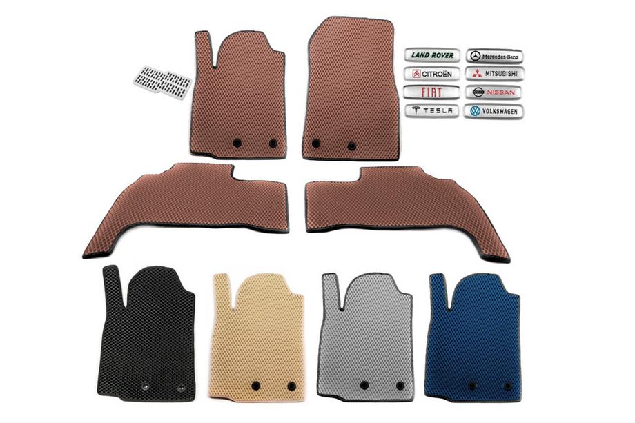 Mazda 2 2007-2014 гг. Коврики EVA (Коричневые) Image