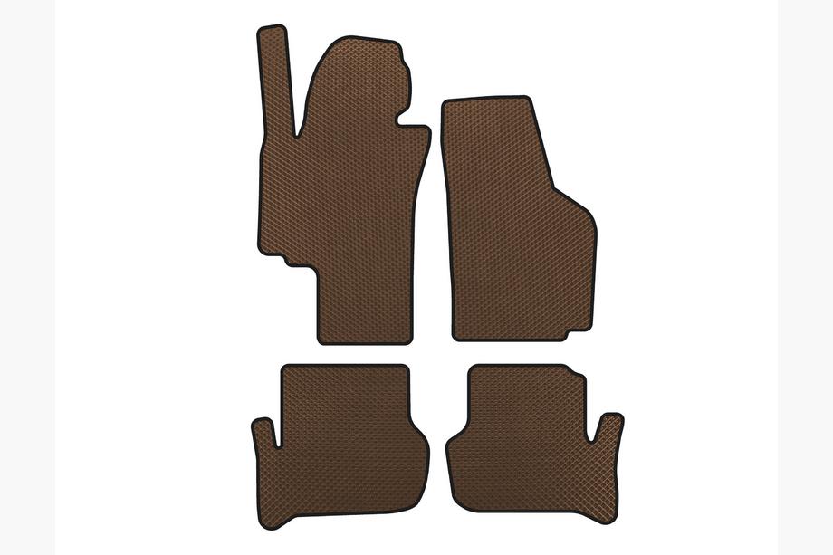Seat Toledo 2005-2012 гг. Коврики EVA (Коричневые) Фото 1
