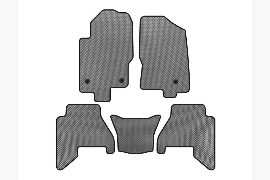 Nissan Pathfinder R51 2005-2014 гг. Коврики EVA V2 (2 ряда, Серые, 2010-2014) Фото 1