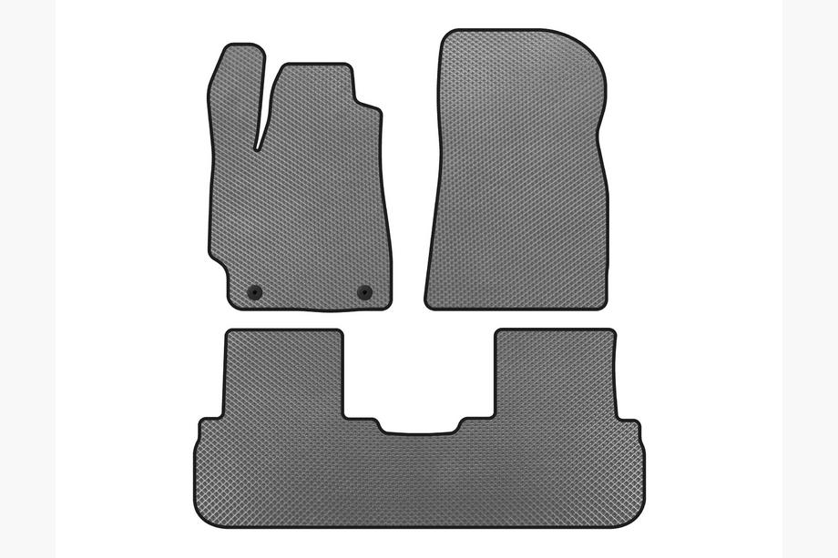 Toyota Highlander 2008-2013 гг. Коврики EVA (2 ряда, Серые) Image