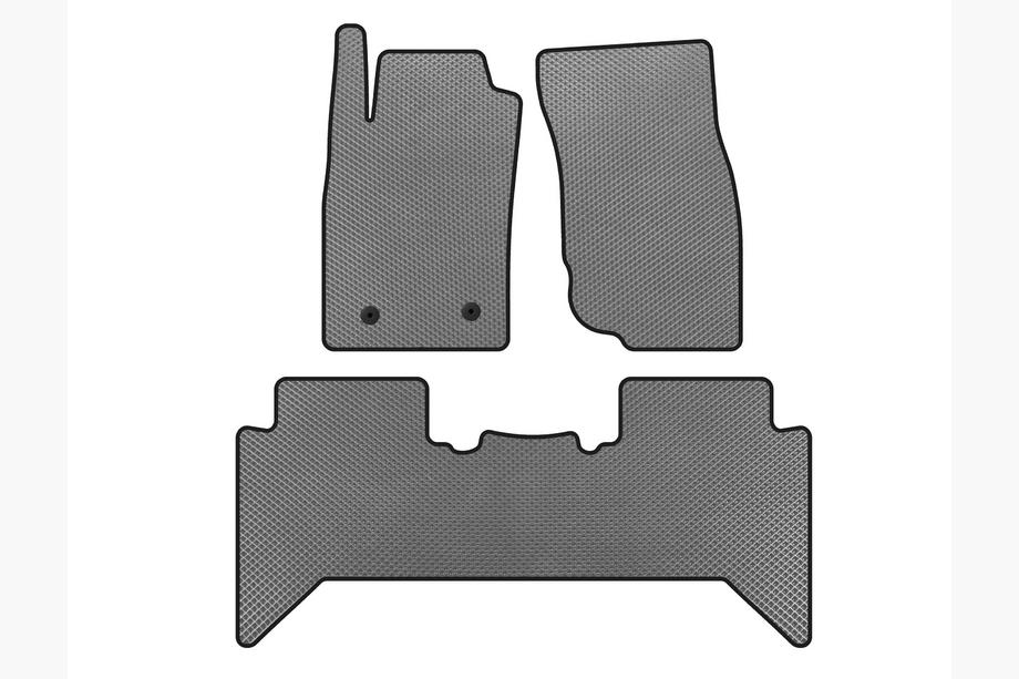 Toyota Hilux 2006-2015 гг. Коврики EVA V2 (Серый) Фото 1