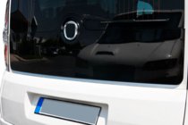 Opel Combo 2012-2018 гг. Накладка на заднее стекло нержавеющая сталь фото 4