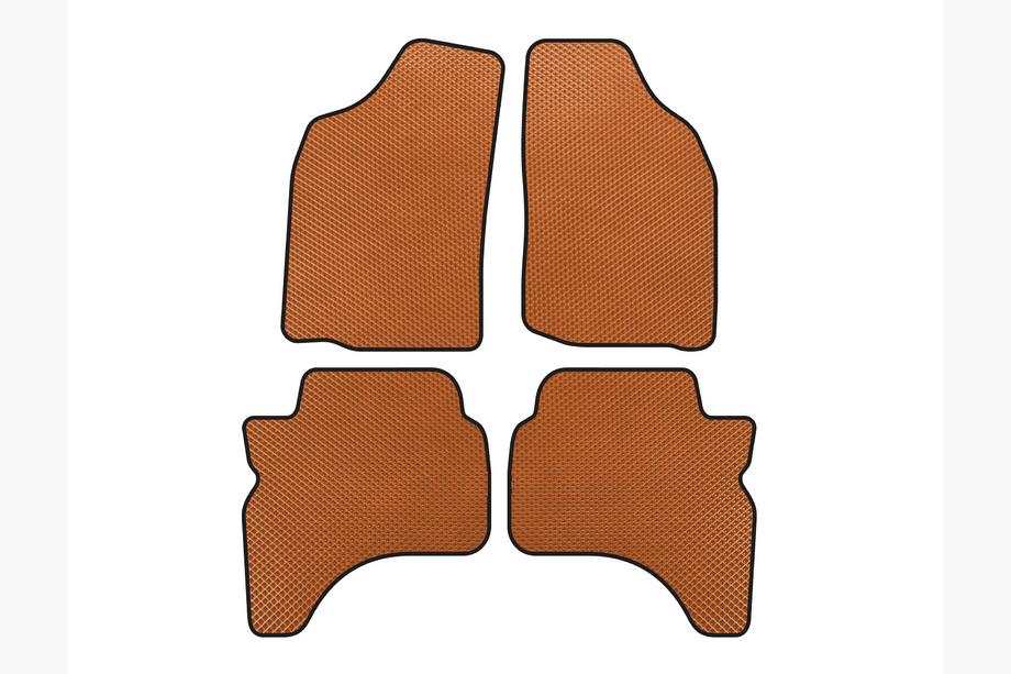 Mitsubishi L200 1996-2006 гг. Коврики EVA (Оранжевые) Image
