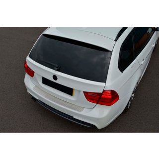Накладка на задний бампер нержавейка (2006-2008, SW) BMW 3 серия E90/E91 2005-2011 гг. фото 1