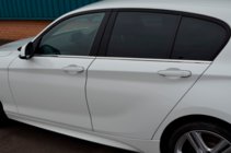 BMW 1 серия F20/F21 2011-2019 гг. Окантовка стекол нержавеющая сталь фото 10