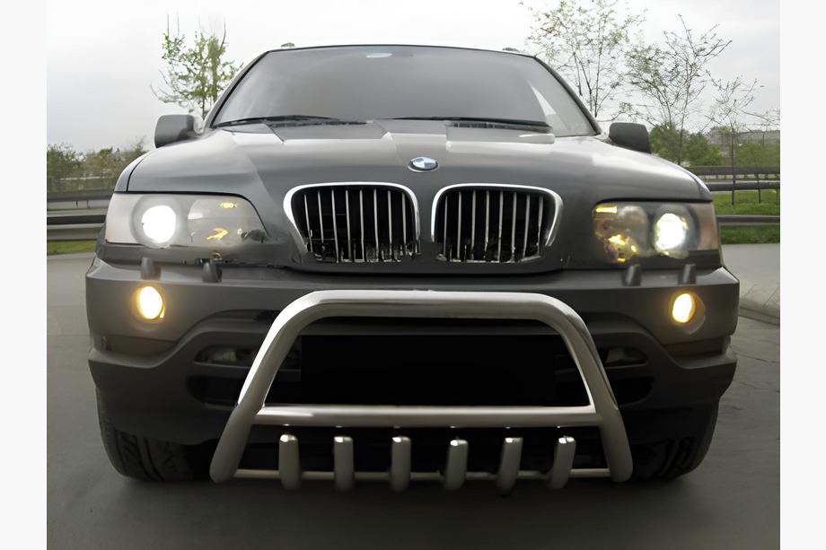 BMW X5 E53 1999–2006 гг. Кенгурятник WT003 (нержавейка) 50мм Фото 3