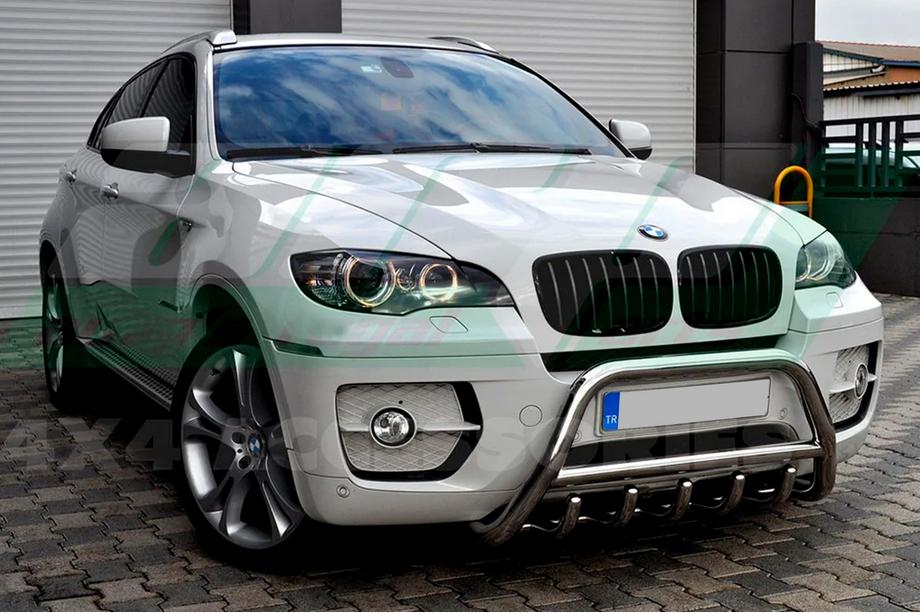 BMW X5 E70 2007-2013 гг. Кенгурятник WT003 (нержавейка) 50мм Фото 2