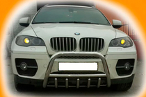 BMW X6 E71 2008–2014 гг. Кенгурятник WT003 (нержавейка) 50мм фото 4