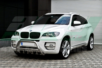 BMW X6 E71 2008–2014 гг. Кенгурятник WT003 (нержавейка) 50мм фото 3