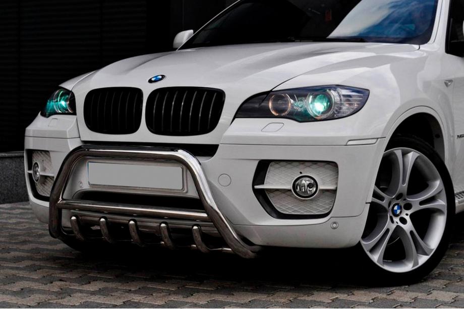 BMW X6 E71 2008–2014 гг. Кенгурятник WT003 (нержавейка) 50мм Image