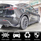 Tesla Model Y 2020- гг. Накладки на пороги V1 (2020-2025, Карбон) фото 2