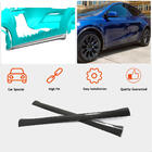 Tesla Model Y 2020- гг. Накладки на пороги V2 (2020-2025, Карбон) фото 2