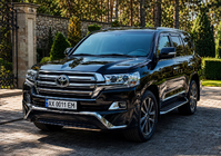 Toyota Land Cruiser 200 2007-2021 гг. Передняя накладка 2016↗ (Executive 2016) фото 8