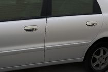 Chevrolet Lanos 1998–2017 гг. Хромированные Накладки на Ручки (Нержавеющая Сталь) Полированная Нержавеющая Сталь фото 4