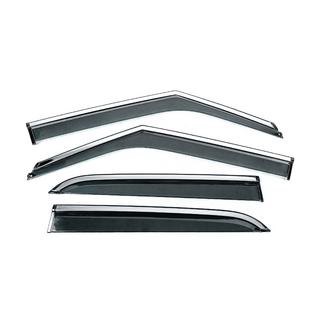 Ветровики с хромированным молдингом Niken Luxury (4 шт) фото 1