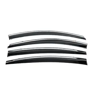 Ветровики с хромированным молдингом Niken Luxury (4 шт)
