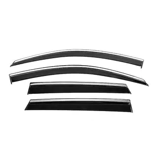 Ветровики с хромированным молдингом Niken Luxury (4 шт) Seat Ateca 2016- гг. фото 1