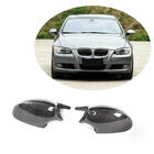 BMW 3 серия E90/E91 2005-2011 гг. Накладки на Зеркала V1 (для E90/E91 2005-2008, E92/E93 2006-2009, Карбон) фото 2