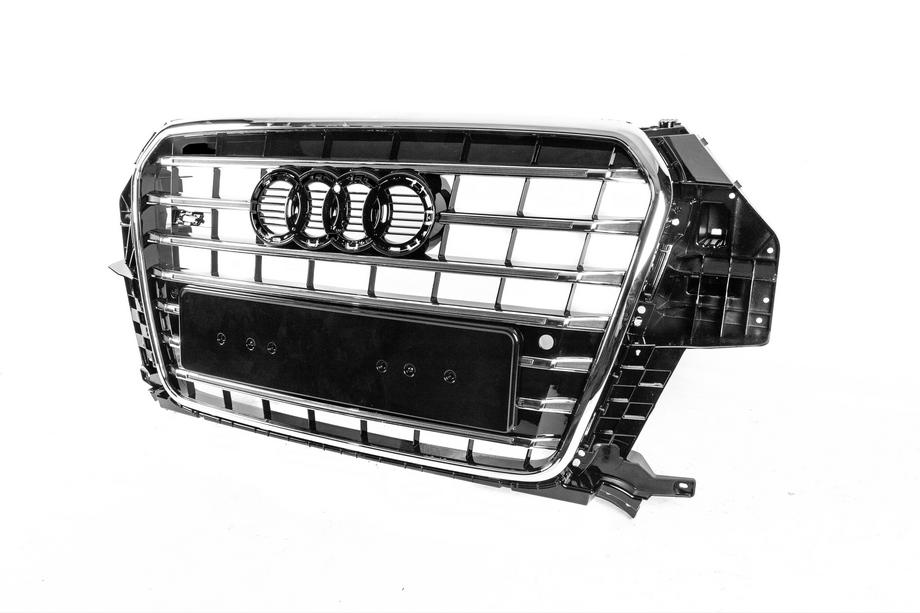 Audi Q3 2011-2019 гг. Передняя решетка радиатора SQ3 (2011-2015, черная с хромом) Фото 2