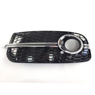 Решетки противотуманных фар RS-Style (2013-2017, 2 шт, Черный с Хромом) Audi Q5 2008-2017 гг. фото 2