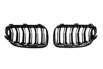 BMW 3 серия E92/E93 2006–2013 гг. Решетки M-Look (для 2010-2013, Черный Глянец) фото 6
