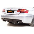 BMW 3 серия E92/E93 2006–2013 гг. Диффузор заднего бампера DPT (для E92 M-Sport, Черный Глянец) фото 1