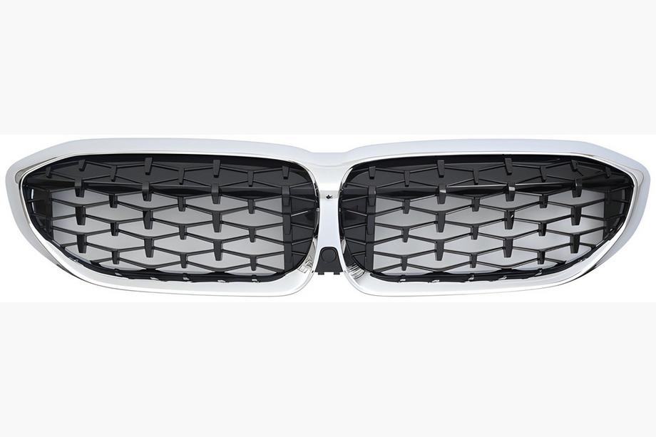 BMW 3 серия G20/G21 2018- гг. Ноздри Diamond Black (2018-2022, хромированная окантовка) Фото 2