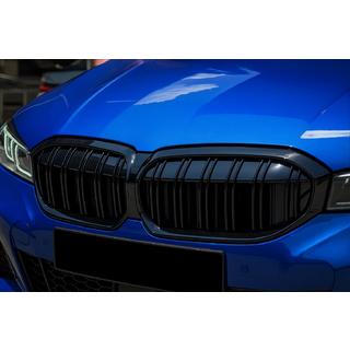 Ноздри M-Look (2022+, Черный Глянец) BMW 3 серия G20/G21 2018- гг. фото 1