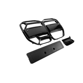 Решетки радиатора CS-Style (для G22/23, Черный Глянец) BMW 4 серия G22/23/26 2020- гг. фото 4