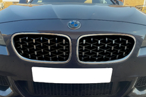BMW 5 серия F10/F11 2010–2016 гг. Ноздри Diamond Silver (хромированная окантовка) фото 1