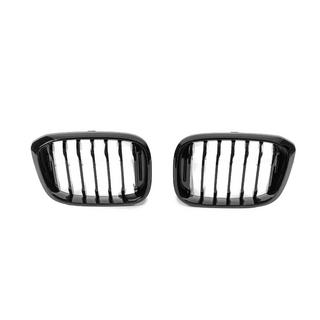 Ноздри 1 Bar (2018-2021, Черный Глянец) BMW X3 G01 2018- гг. фото 4