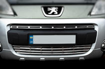 Citroen Berlingo 2008-2018 гг. Хромированные накладки на решетку радиатора (2 шт., нержавейка) фото 2