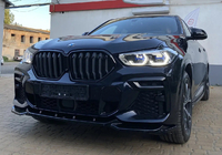 BMW X6 G06 2019–2027 гг. Ноздри 1 Полоса (2019-2022, Черный Глянец) фото 8