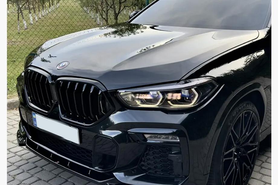 BMW X6 G06 2019–2027 гг. Ноздри 1 Полоса (2019-2022, Черный Глянец) Фото 7