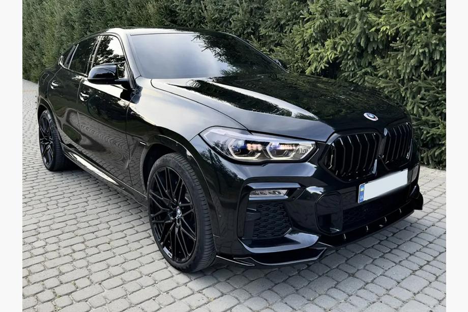 BMW X6 G06 2019–2027 гг. Ноздри 1 Полоса (2019-2022, Черный Глянец) Фото 2