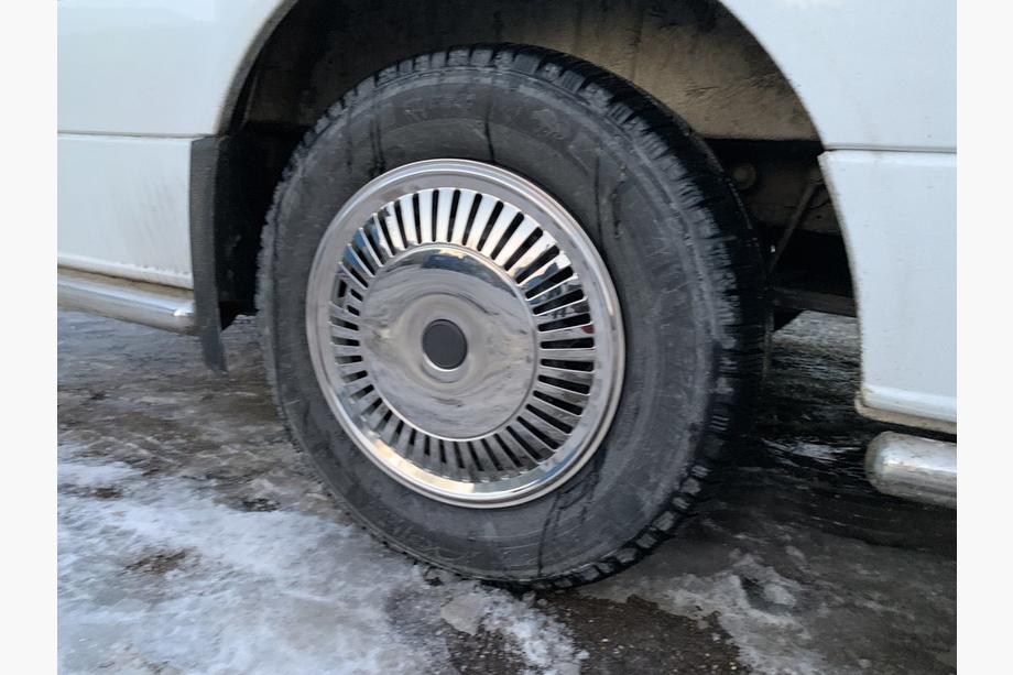 Volkswagen Crafter 2006-2016 гг. Колпаки из нержавейки Звезда (1-катковые, комплект 4 шт) Фото 4